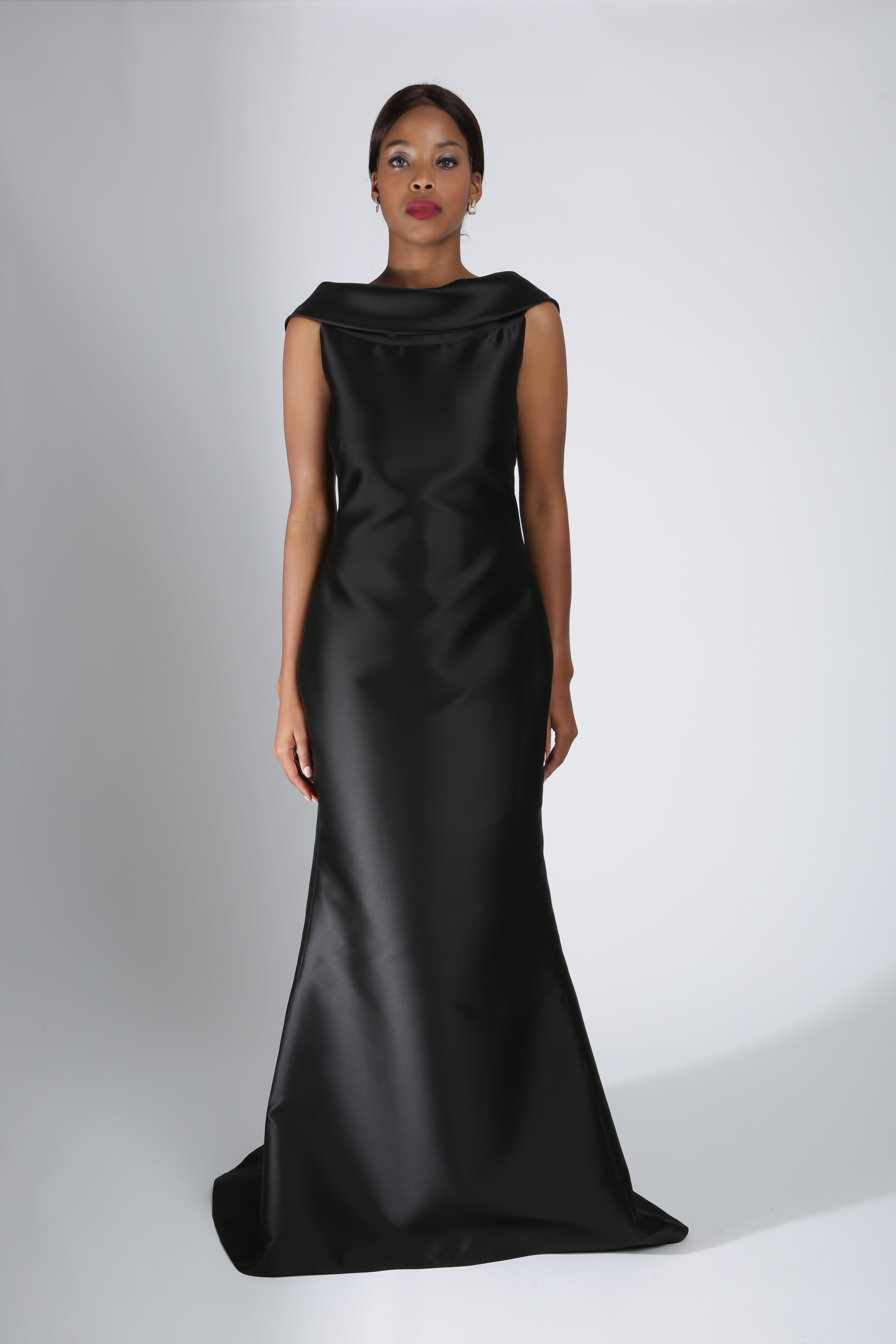 Anabel gown from Lalla Bee’s 2020 Collection — romantic couture evening gown with flowing lines for unforgettable moments.