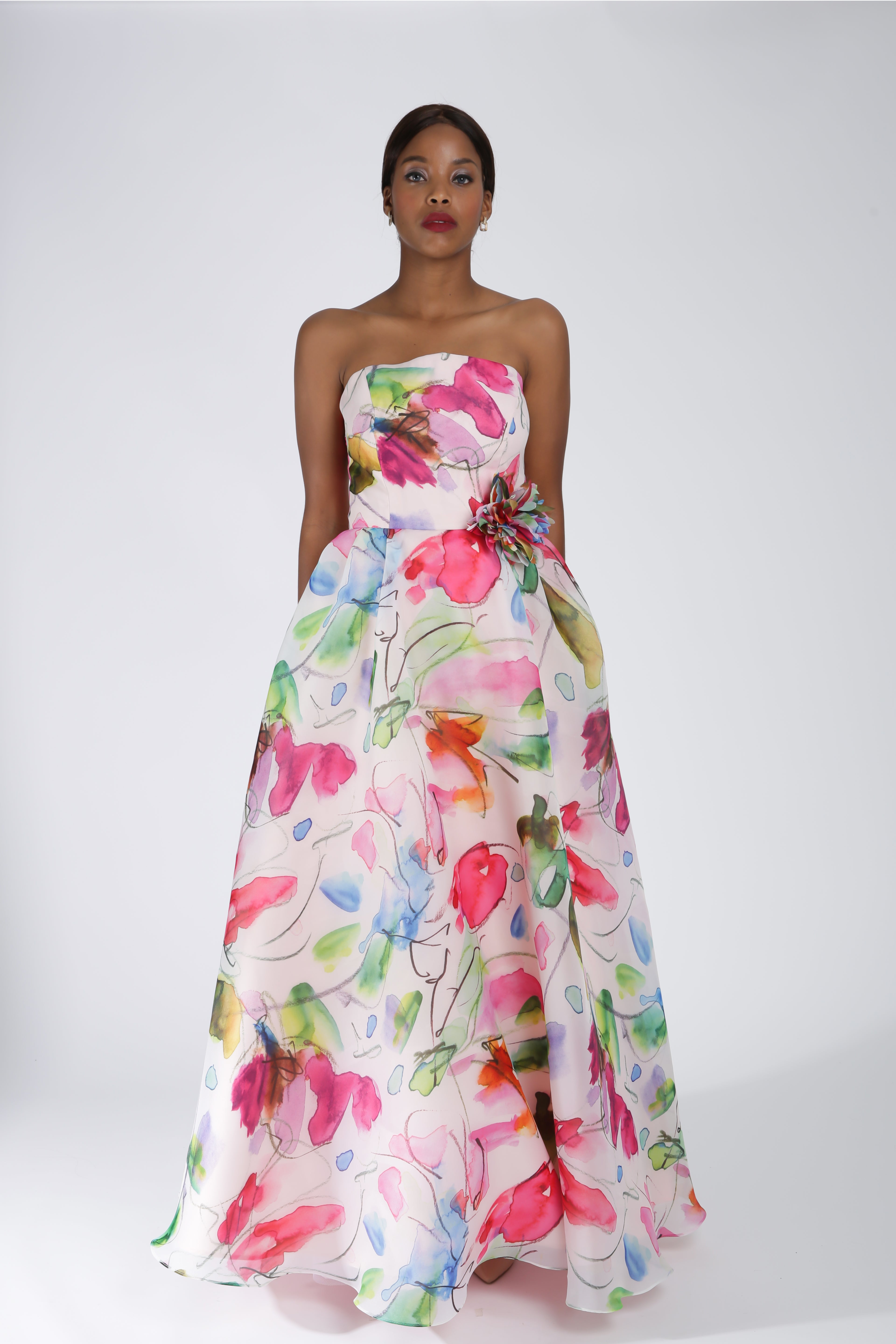 Light gown from Lalla Bee’s 2020 Collection — airy and graceful couture dress designed for elegant celebrations and formal events.