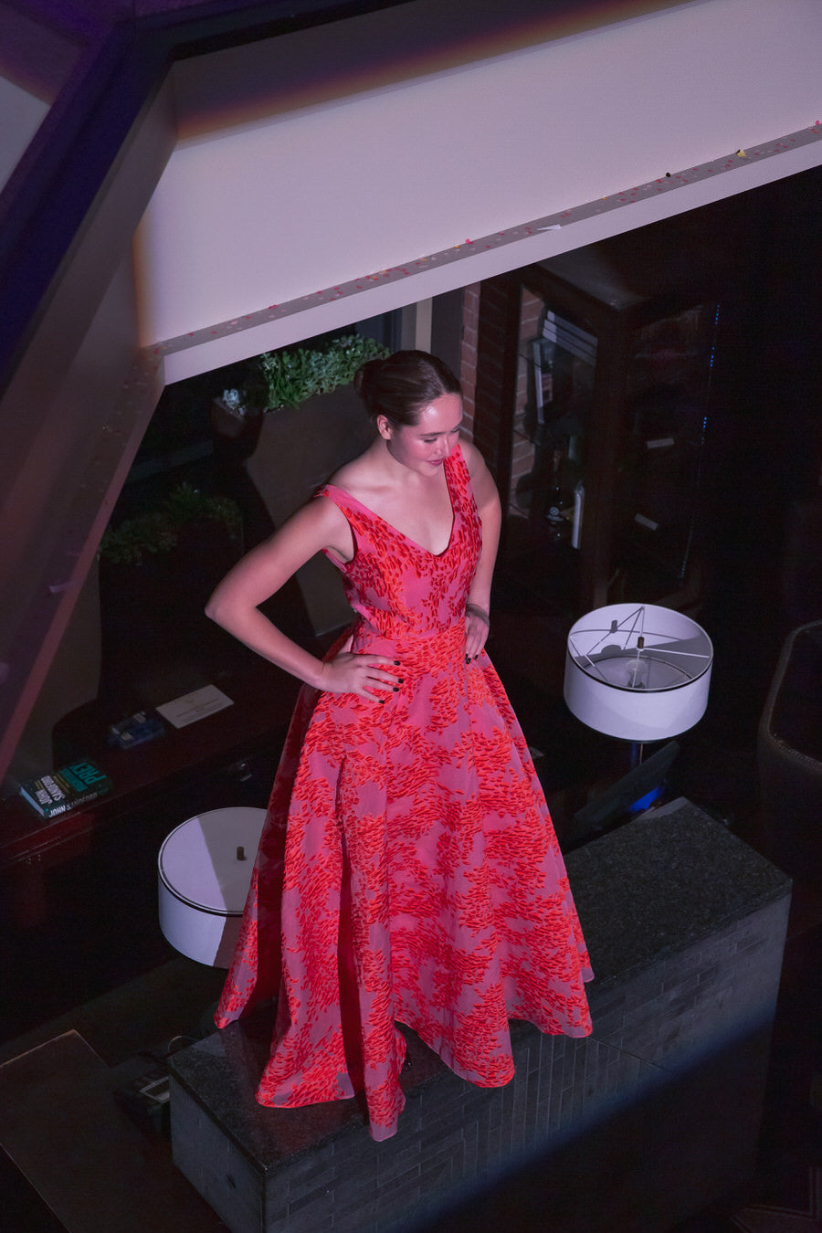 Fantasia gown from Lalla Bee’s 2022 Liberty Hotel Collection — whimsical couture evening dress blending elegance with artistic flair.