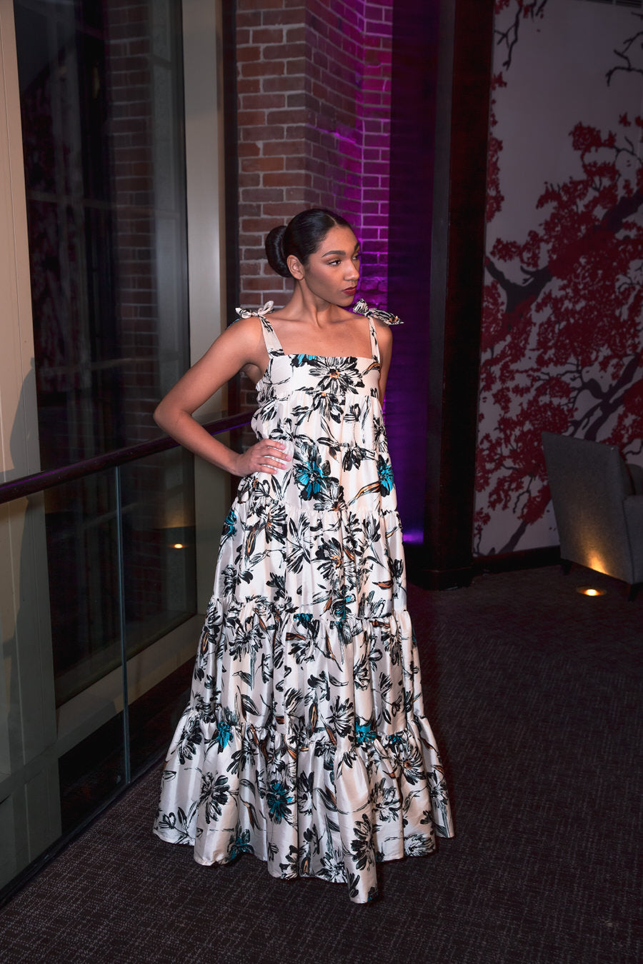 Greece gown from Lalla Bee’s 2022 Liberty Hotel Collection — couture evening dress with Grecian-inspired draping for timeless elegance.